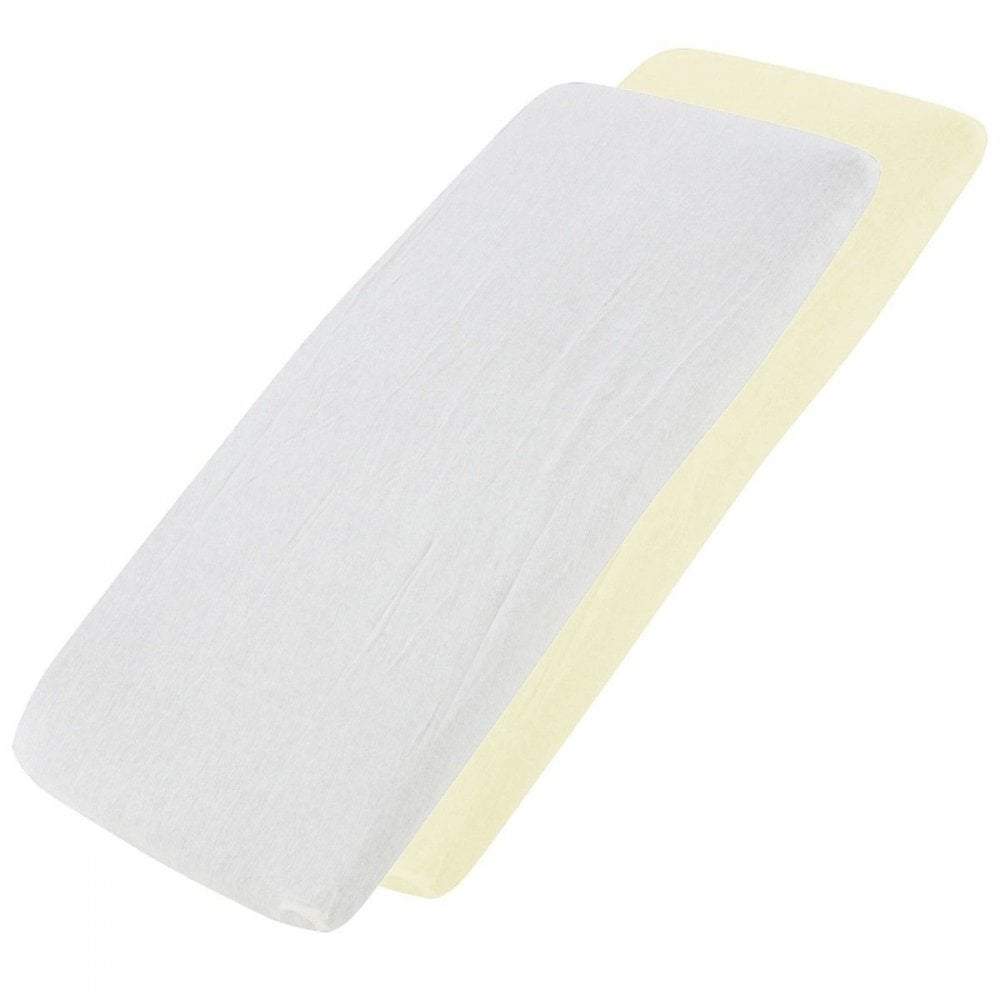 Crib Fitted Sheets 40x90cm – Jersey Cotton, Pack of 2