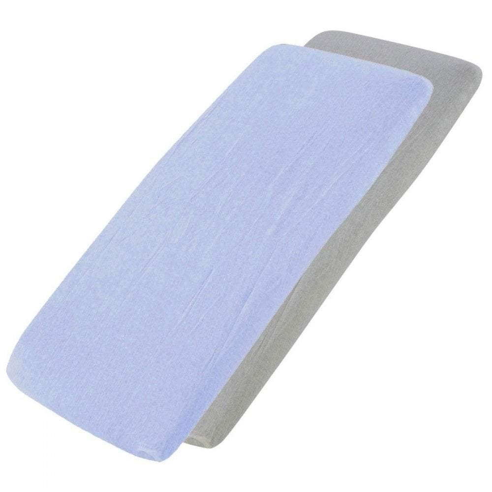 Crib Fitted Sheets 40x90cm – Jersey Cotton, Pack of 2