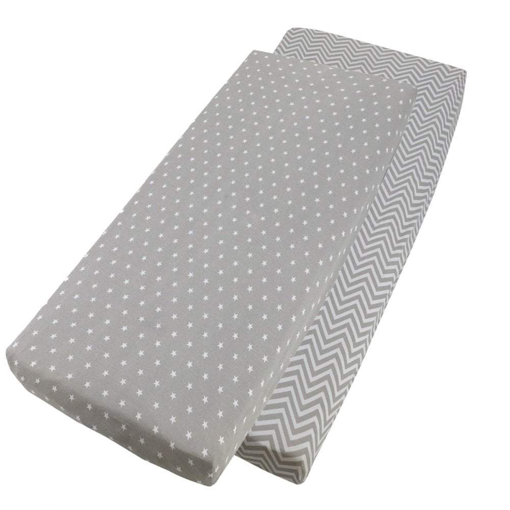 Crib Fitted Sheets 40x90cm – Jersey Cotton, Pack of 4
