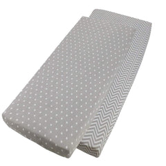 Crib Fitted Sheets 40x90cm – Jersey Cotton, Pack of 4