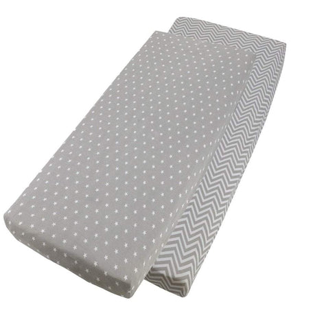 Crib Fitted Sheets 40x90cm – Jersey Cotton, Pack of 4