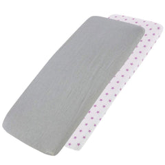 Crib Fitted Sheets 40x90cm – Jersey Cotton, Pack of 4
