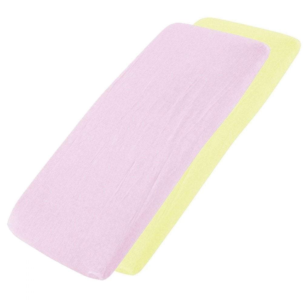 Crib Fitted Sheets 40x90cm – Jersey Cotton, Pack of 4
