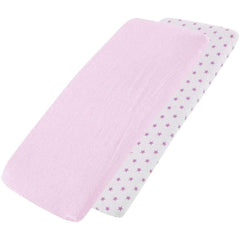 Crib Fitted Sheets 40x90cm – Jersey Cotton, Pack of 4