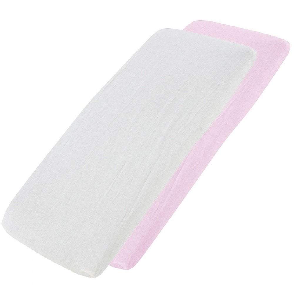 Crib Fitted Sheets 40x90cm – Jersey Cotton, Pack of 4