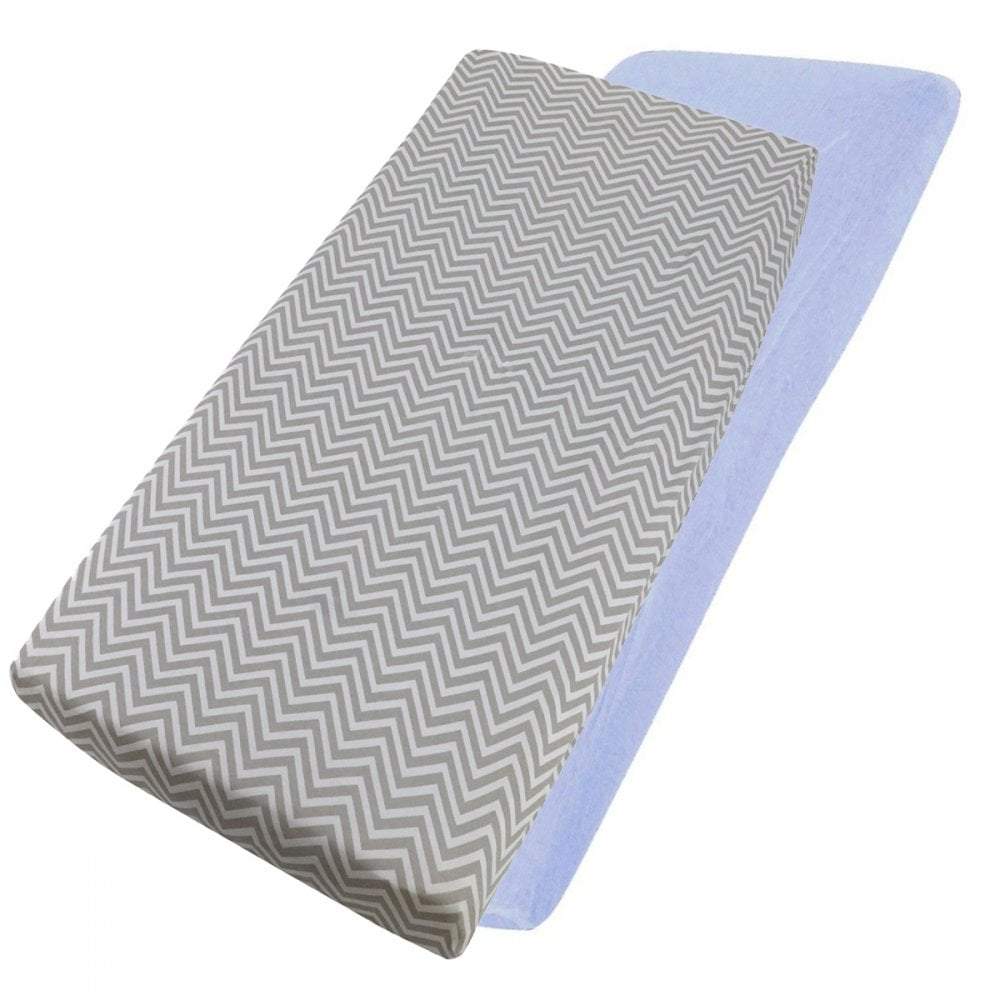 Crib Fitted Sheets 40x90cm – Jersey Cotton, Pack of 4