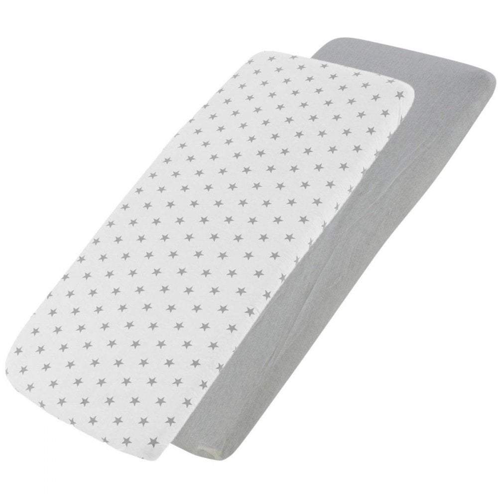 Crib Fitted Sheets 40x90cm – Jersey Cotton, Pack of 4