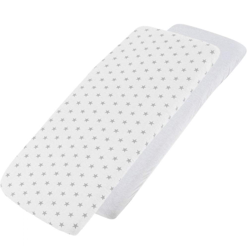 Crib Fitted Sheets 40x90cm – Jersey Cotton, Pack of 4
