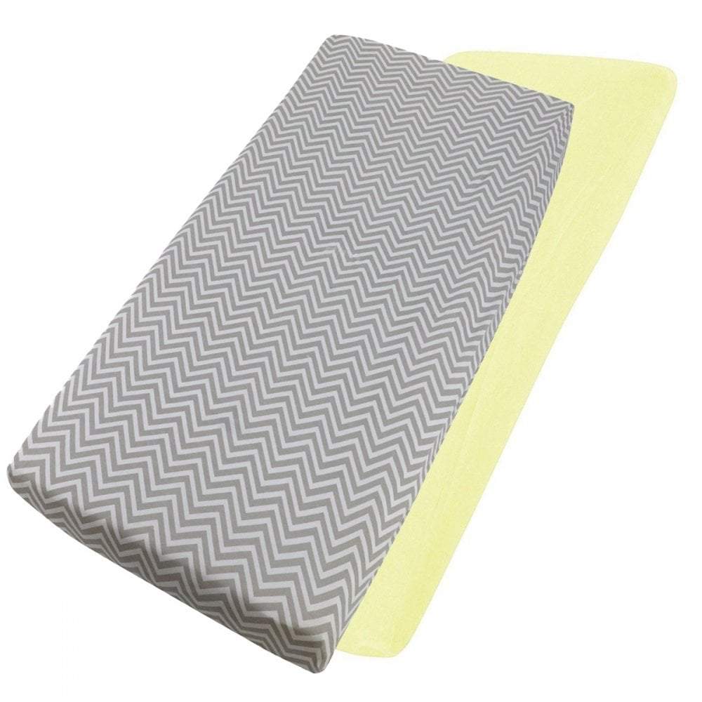 Crib Fitted Sheets 40x90cm – Jersey Cotton, Pack of 4