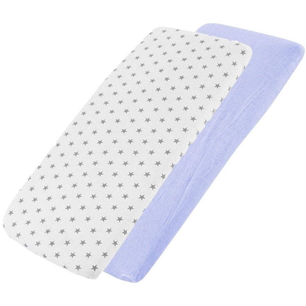 Crib Fitted Sheets 40x90cm – Jersey Cotton, Pack of 4