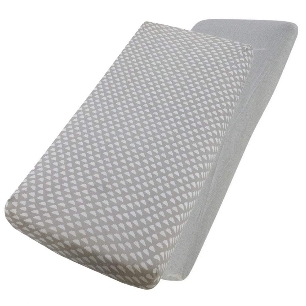Crib Fitted Sheets 40x90cm – Jersey Cotton, Pack of 4