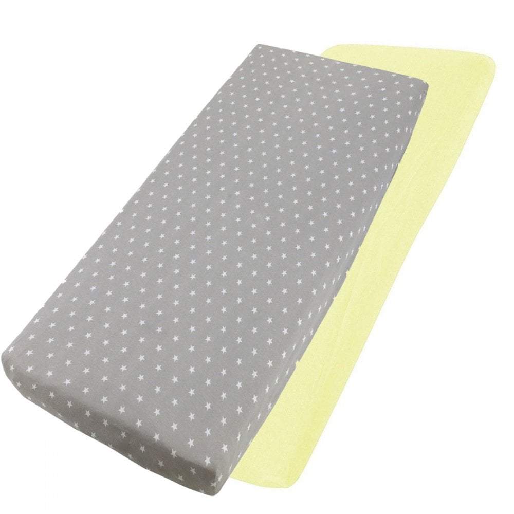 Crib Fitted Sheets 40x90cm – Jersey Cotton, Pack of 4