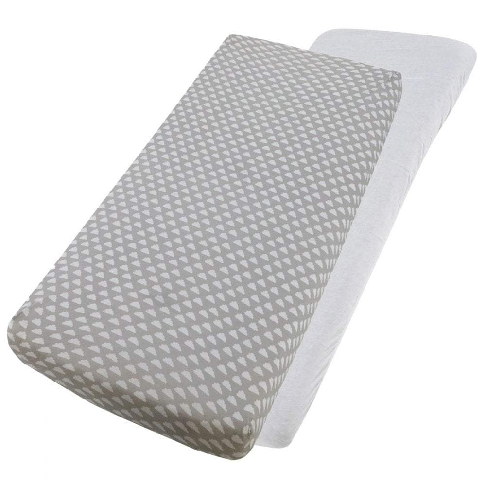Crib Fitted Sheets 40x90cm – Jersey Cotton, Pack of 4