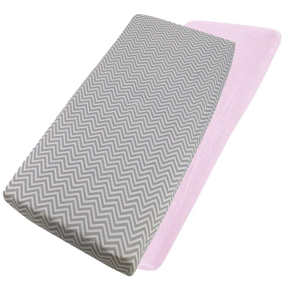 Crib Fitted Sheets 40x90cm – Jersey Cotton, Pack of 4
