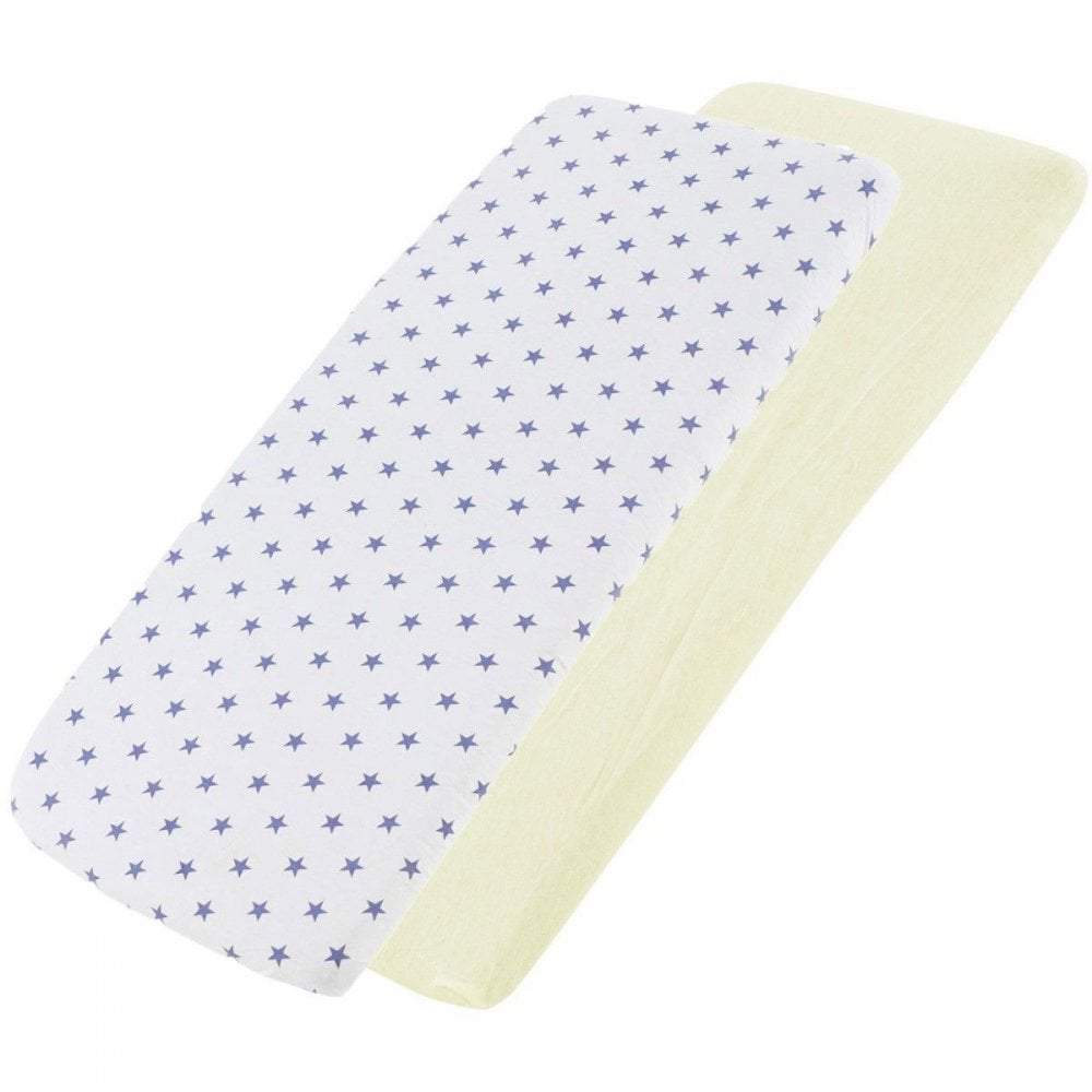 Crib Fitted Sheets 40x90cm – Jersey Cotton, Pack of 4