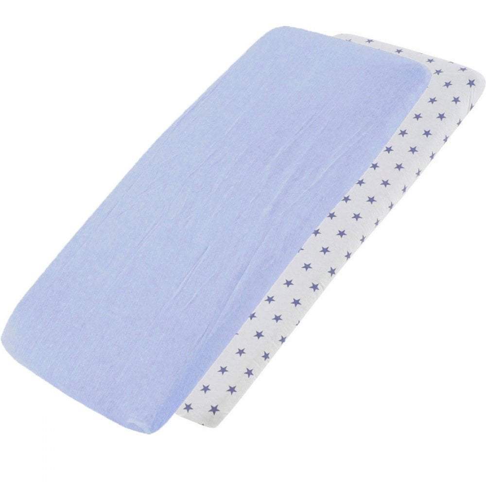 Crib Fitted Sheets 40x90cm – Jersey Cotton, Pack of 4