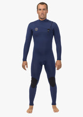 Vissla Men's 7 Seas 4/3mm Chest Zip Wetsuit, Full Suit