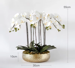 Elegant Orchid Silk Flower Arrangement