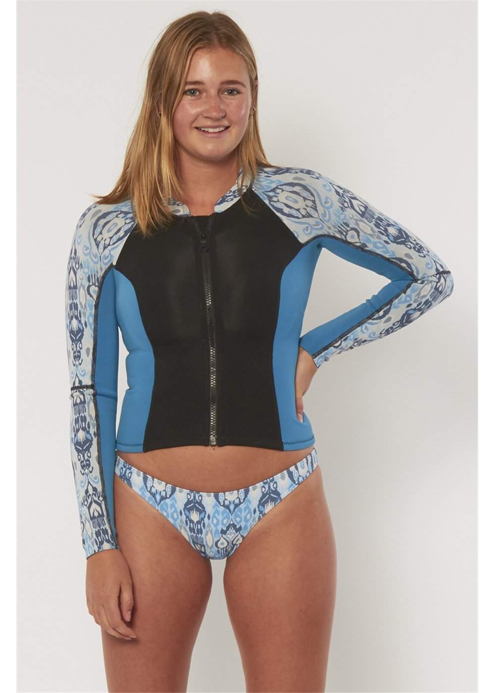 Sisstrevolution Women's Summer Seas 1mm Neoprene Jacket, Front Zip