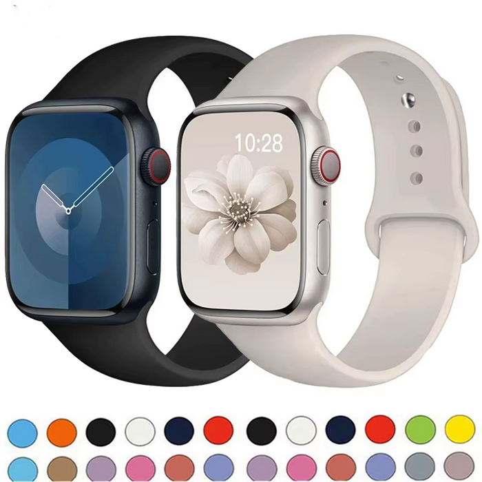 Silicone Sport Band for Apple Watch, Lightweight & Durable