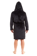 Olivia Rocco Men's Hooded Fleece Dressing Gown