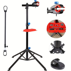 LIFERUN Adjustable Bike Repair Stand – 360° Rotating Clamp & Tool Holder