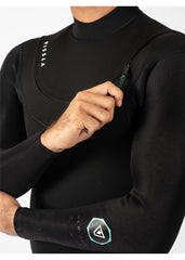 Vissla Men's New Seas 4/3mm V-Zip Wetsuit, Full Suit