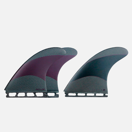 Deflow Fusion Thruster Fins, Carbon Three-Fin Set, image 9