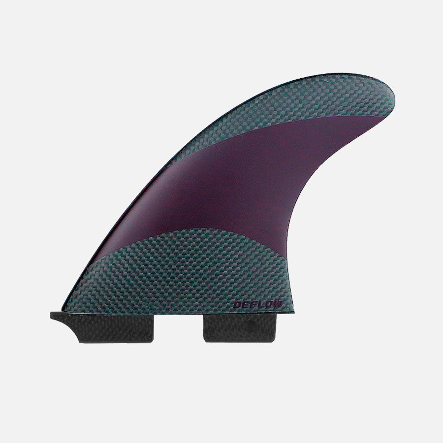 Deflow Fusion Thruster Fins, Carbon Three-Fin Set