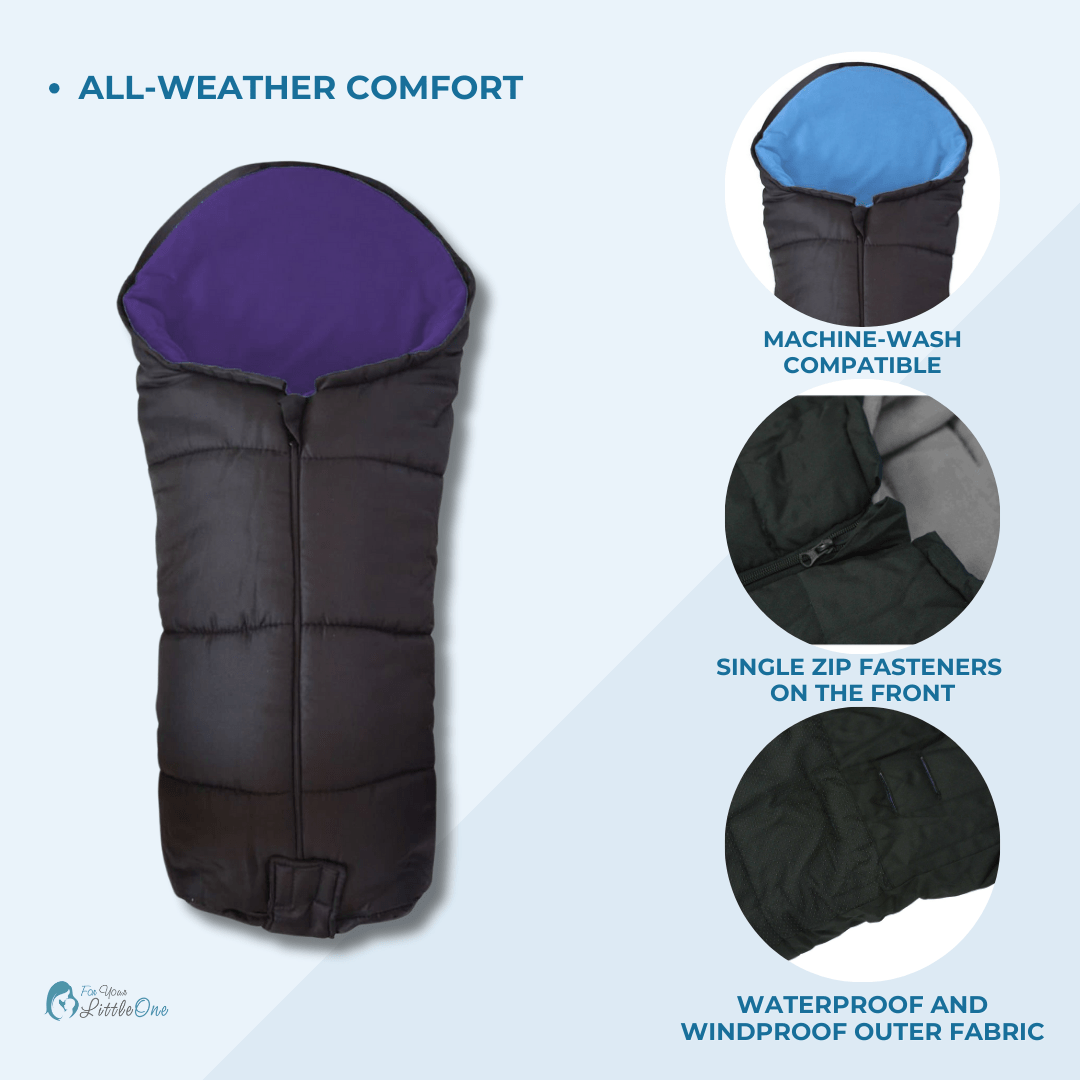 Deluxe Pushchair Footmuff – Universal Cosy Toes, Eight Colours