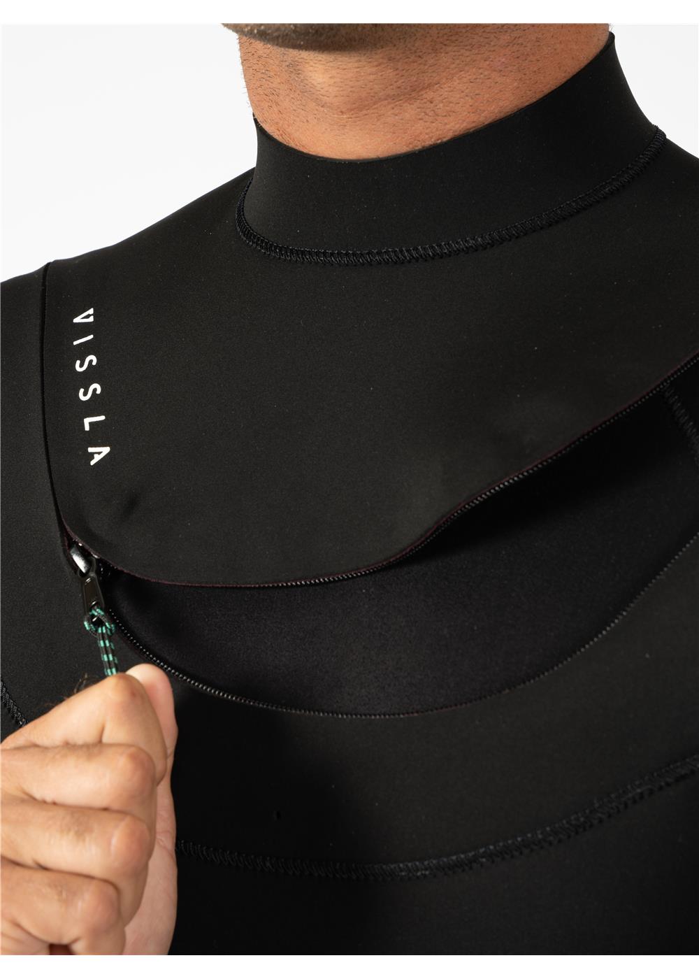 Vissla Men's New Seas 4/3mm V-Zip Wetsuit, Full Suit