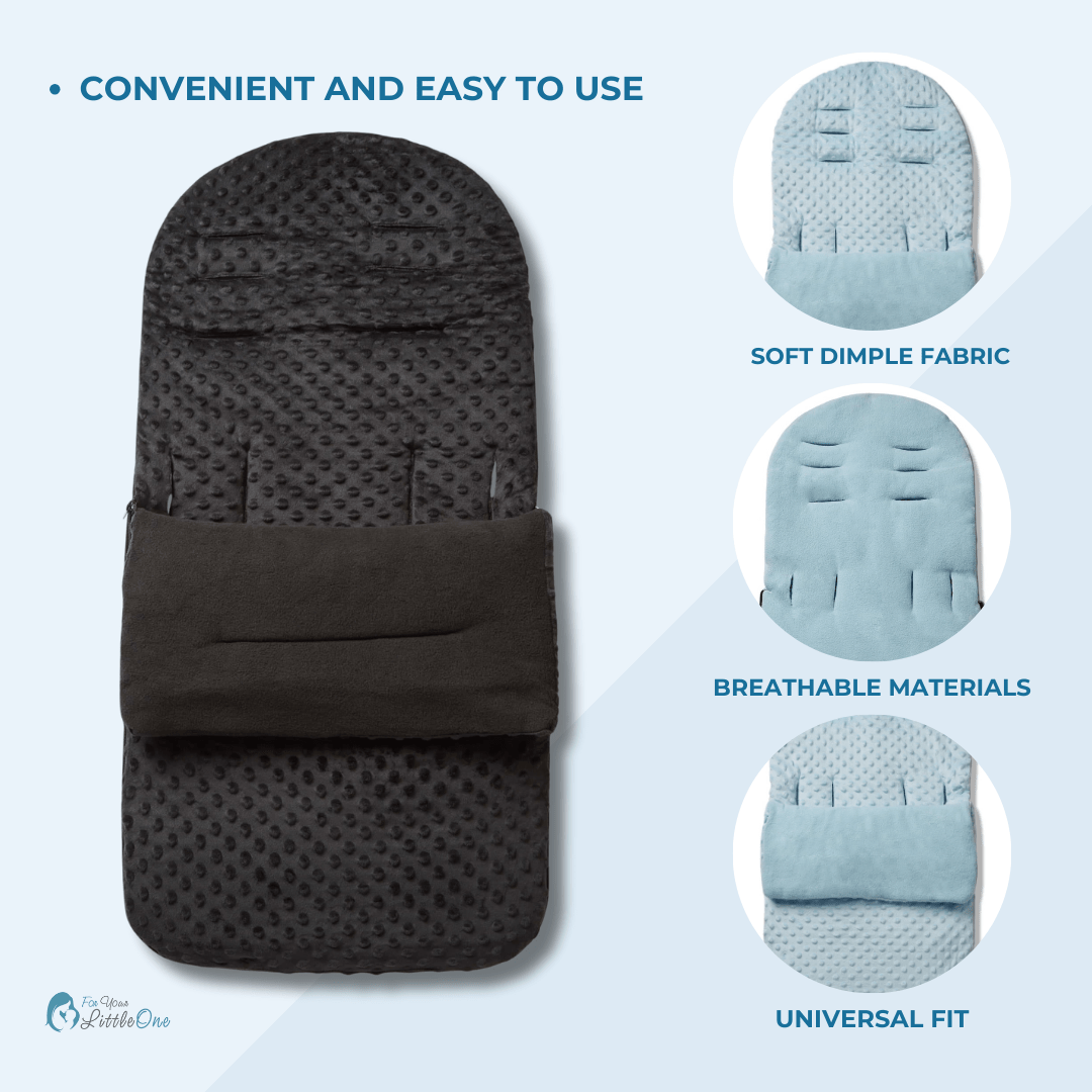 Dimple Pushchair Footmuff – Universal, Fits All Prams & Buggies