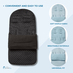 Dimple Pushchair Footmuff – Universal, Fits All Prams & Buggies
