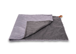 Ralph & Co Balmoral Grey Herringbone & Faux Fur Dog Blanket