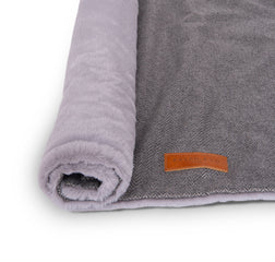 Ralph & Co Balmoral Grey Herringbone & Faux Fur Dog Blanket