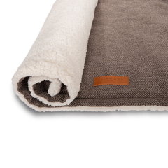 Ralph & Co Lincoln Tweed & Faux Fur Reversible Dog Blanket