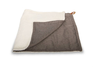 Ralph & Co Lincoln Tweed & Faux Fur Reversible Dog Blanket