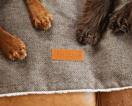 Ralph & Co Lincoln Tweed & Faux Fur Reversible Dog Blanket, image 9