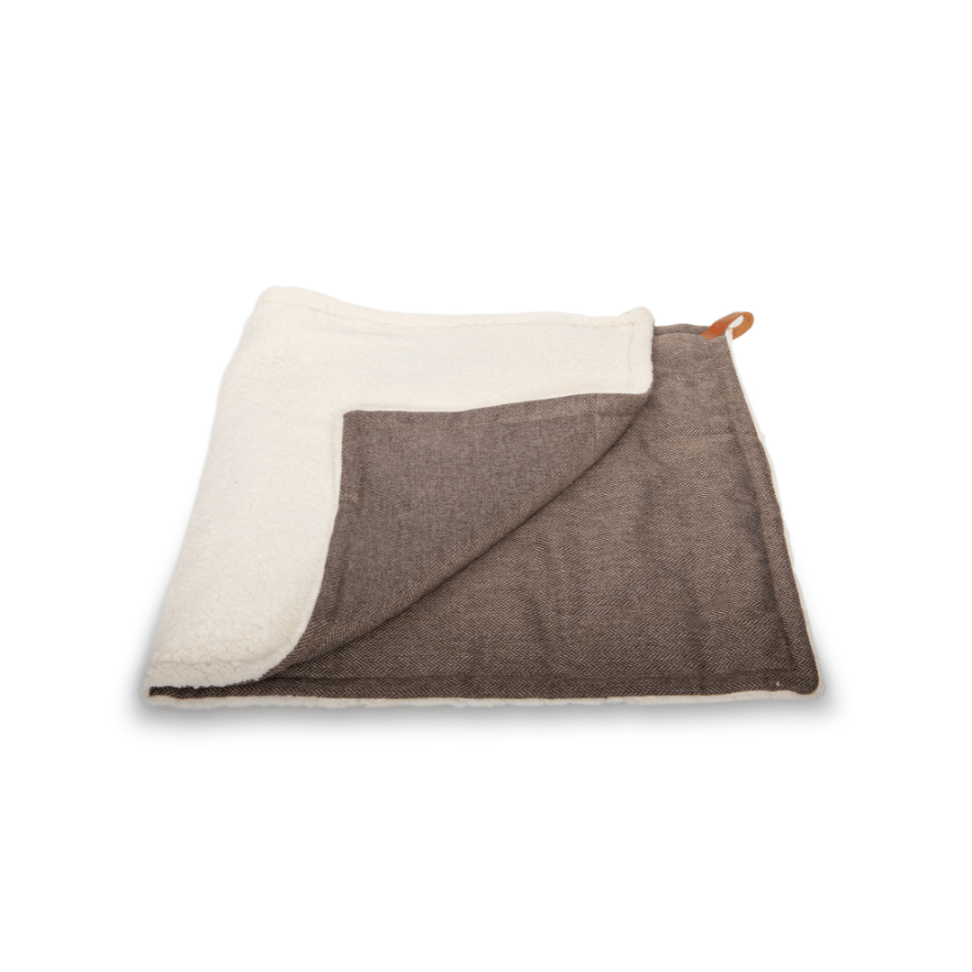 Ralph & Co Lincoln Tweed & Faux Fur Reversible Dog Blanket