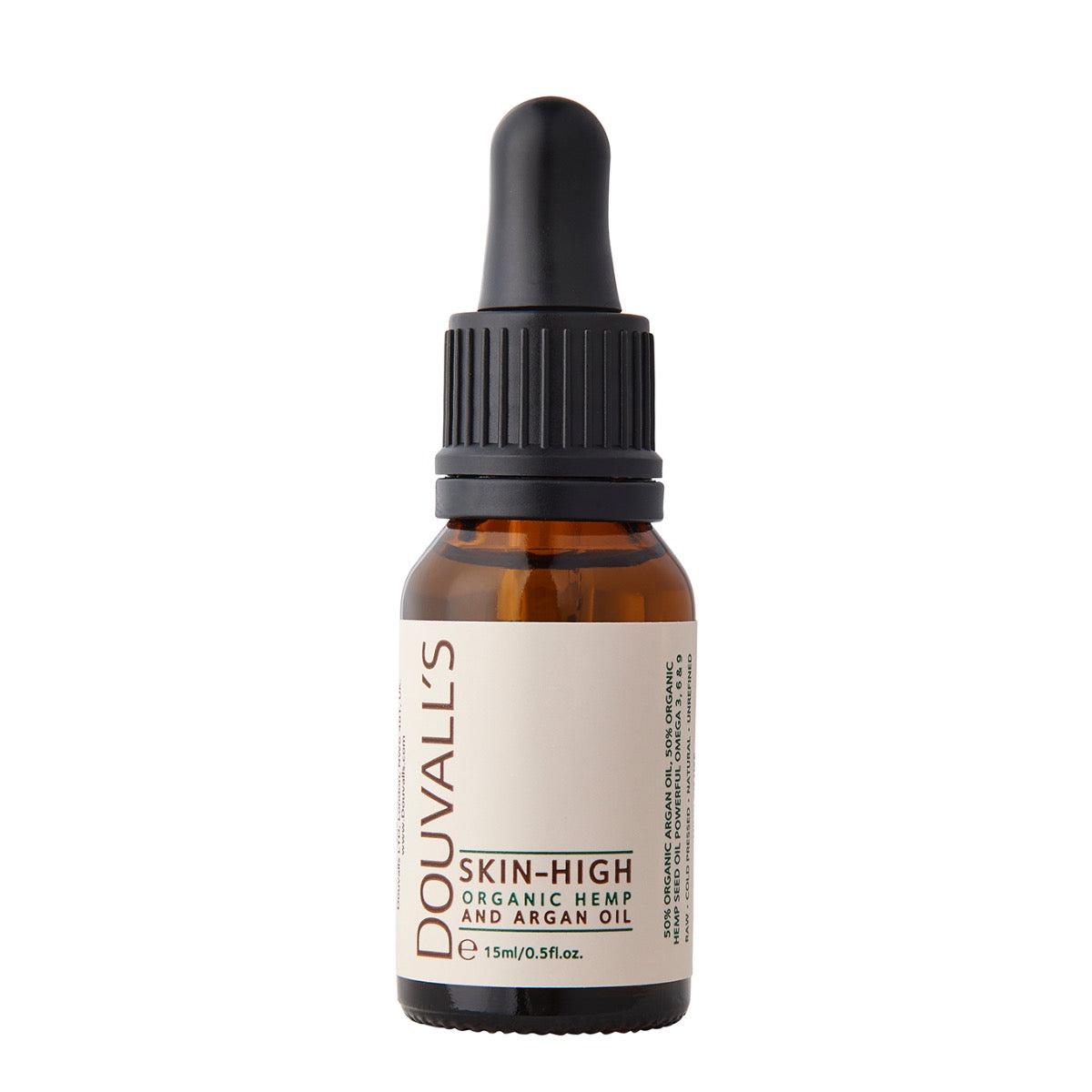 Skin-High Hemp & Argan Oil – 50/50 Blend, Two Ingredients, 15ml or 50ml