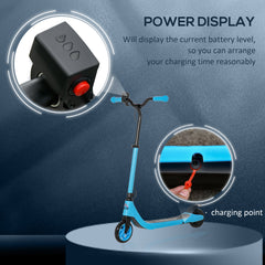 HOMCOM 120W Kids' Electric Scooter – Adjustable Height & Battery Display