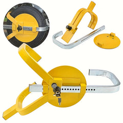 Heavy-Duty Steel Wheel Clamp Lock – 33.02cm-38.1cm Anti-Theft Protection for Cars, Vans & Trailers