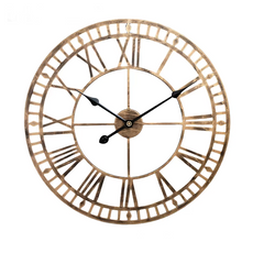 Modern 3D Metal Wall Clock – Silent Nordic Roman Numeral Clock for Home & Office