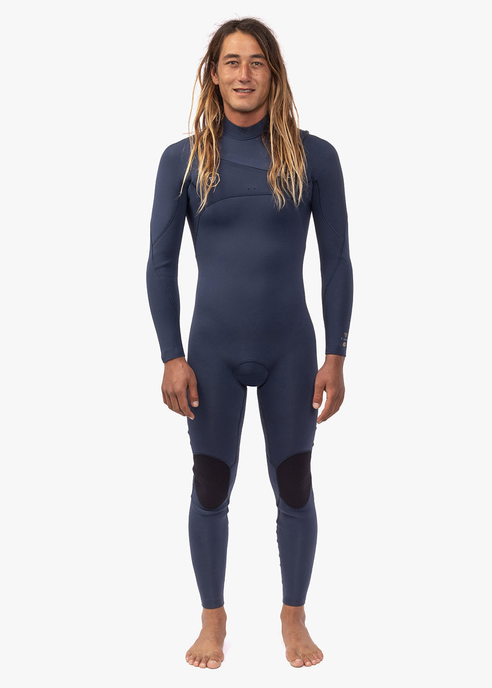 Vissla Men's 7 Seas 4/3mm Chest Zip Wetsuit, Full Suit