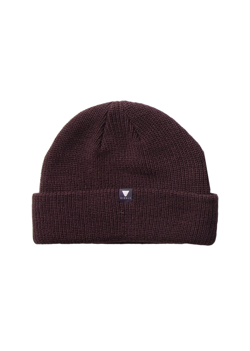 Vissla Unisex Trimline Cuffed Beanie, Heathered Acrylic Knit