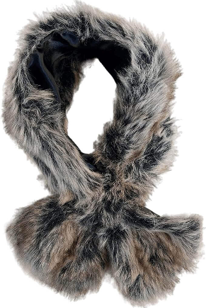 Elegant Faux Fur Winter Scarf Wrap Collar Shawl For Women's Paris Style Neck