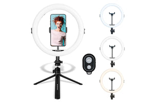 Bluetooth LED Ring Light for Smartphones