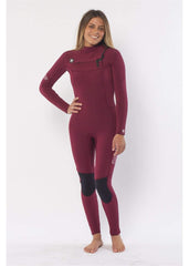Sisstrevolution Women's 7 Seas 4/3mm Chest Zip Wetsuit, Full Suit