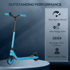 HOMCOM 120W Kids' Electric Scooter – Adjustable Height & Battery Display