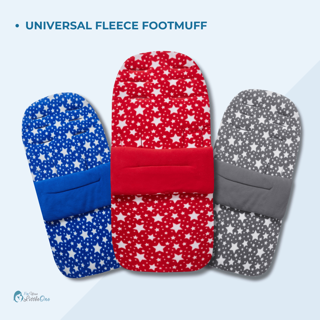 Fleece Pushchair Footmuff – Universal Cosy Toes, Four Prints